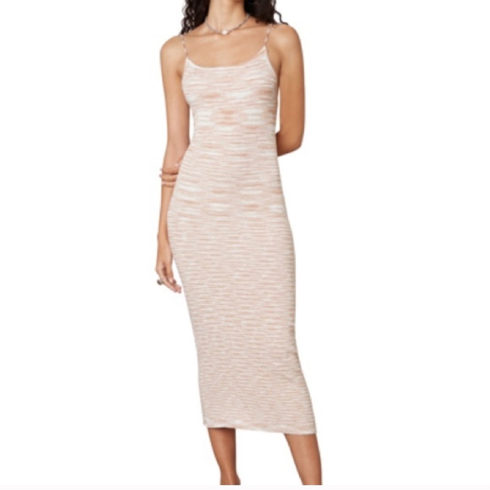 Nia Latte Women's Open-Back Knit Slip Dress. Size small.
